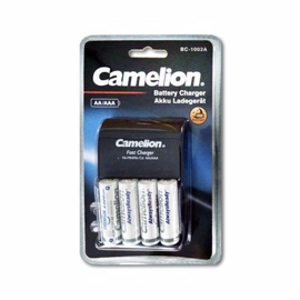Camelion oplader + 4AA 2300mAh batterier 